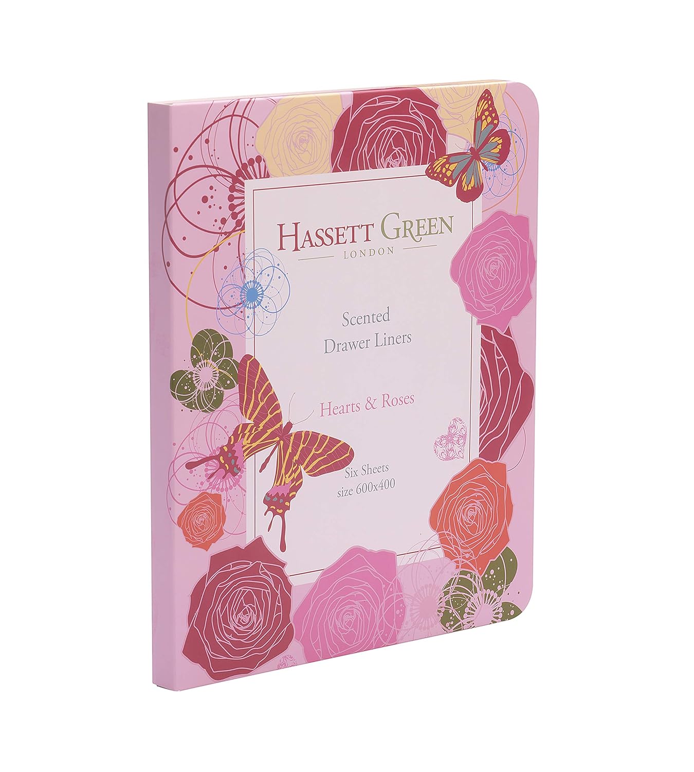 Hassett Green London Hearts & Roses Scented Drawer Liners Pack of 6