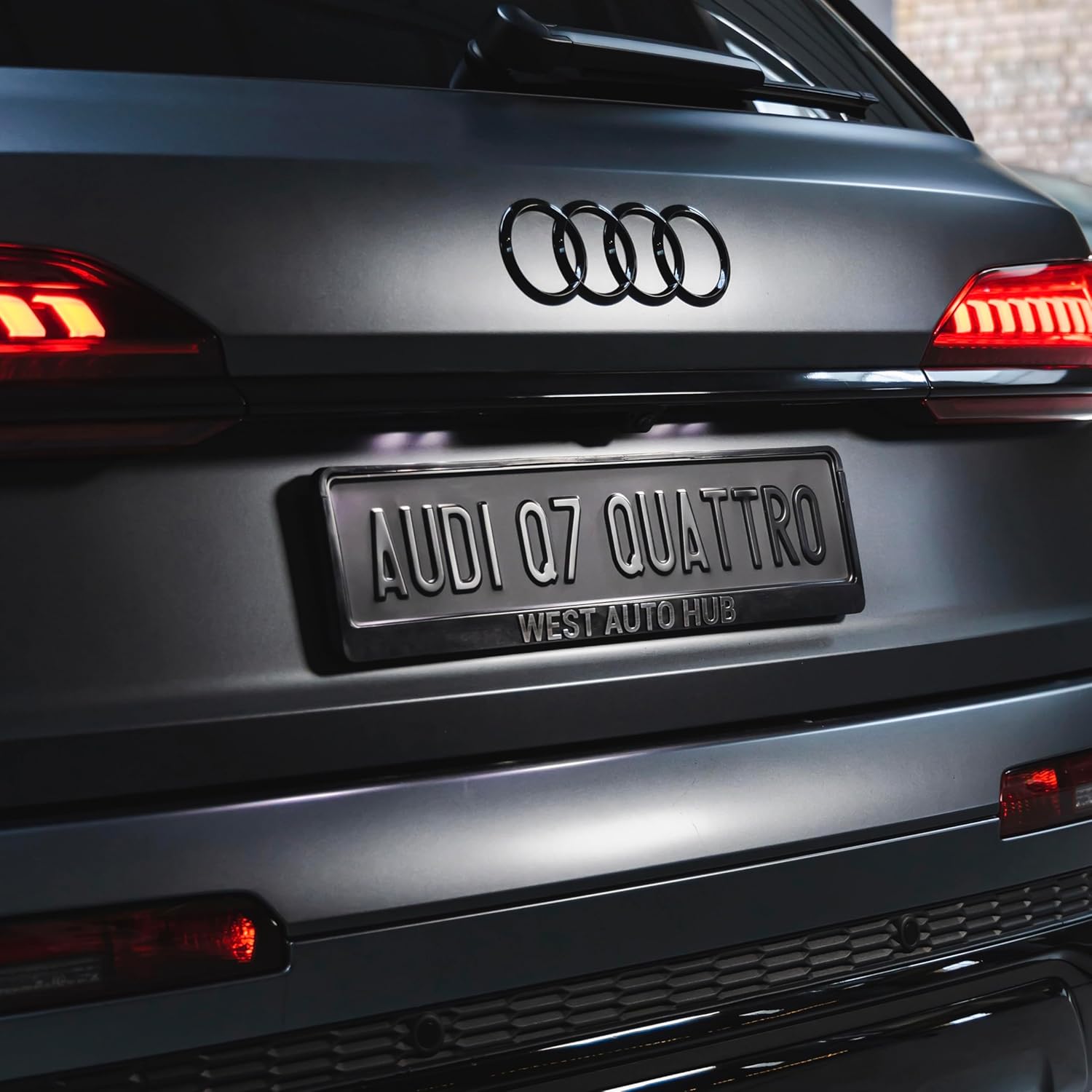 Custom Black Nameplate Name Plate European License Home Decor Metal Art Personalized Front Delete Interior Funny Gift (Black text)