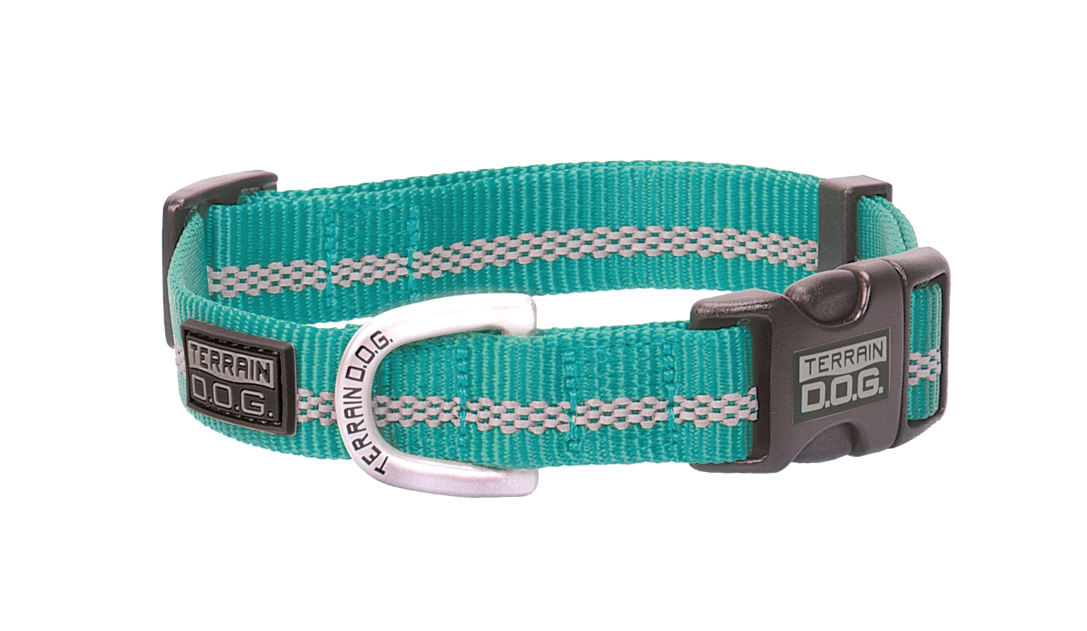 Terrain D.O.G. Reflective Snap-N-Go Adjustable Collar, Mint Medium, 13 - 19 inches, 3/4-inch width 07-0856-R8