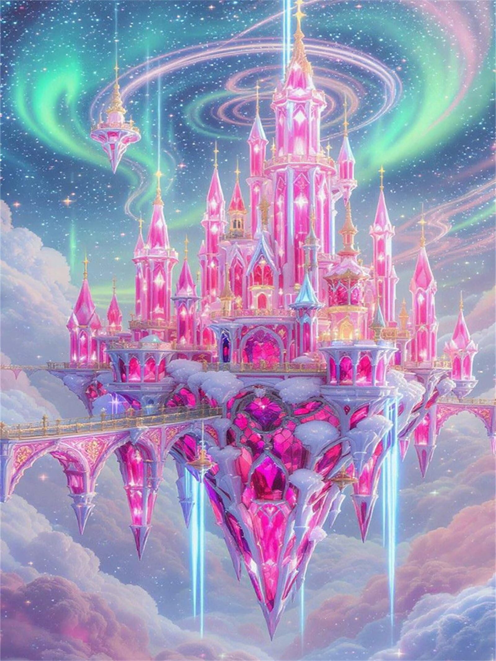 Puzzle 1500 elementów wymarzony zamek Aurora puzzle dla dorosłych rodzinne gry aktywności, puzzle zrób to sam do dekoracji ścian domu