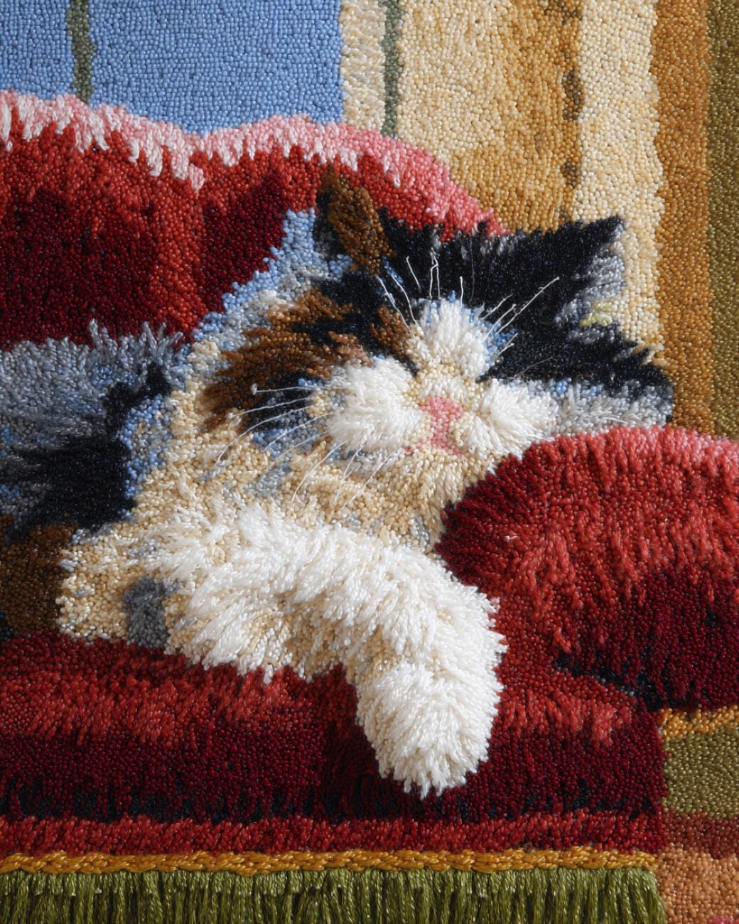 AMBATTERY Latch Hook Kits Carpet cat on the Sofa 85x115cm