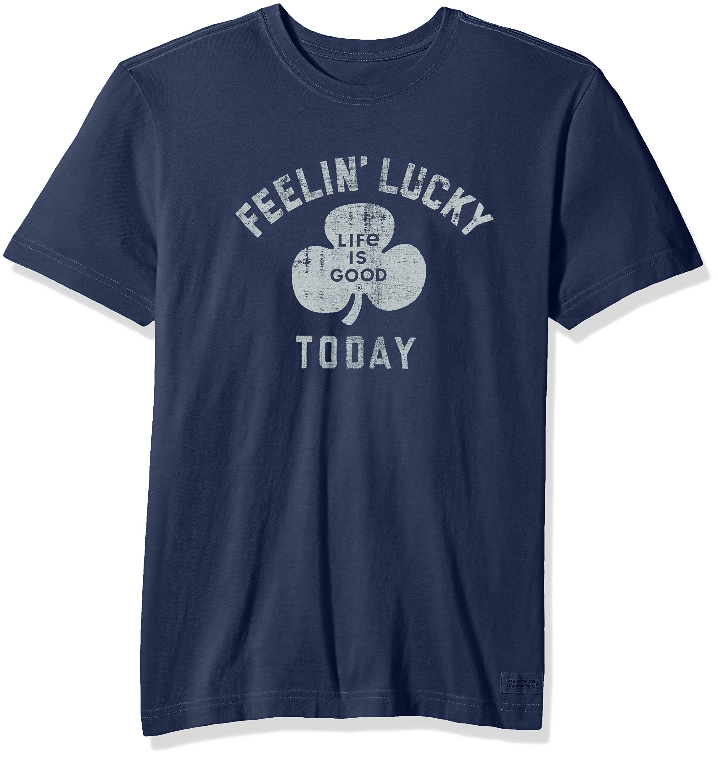 Life is Good Men's M Crusher Tee Feelin' Lucky