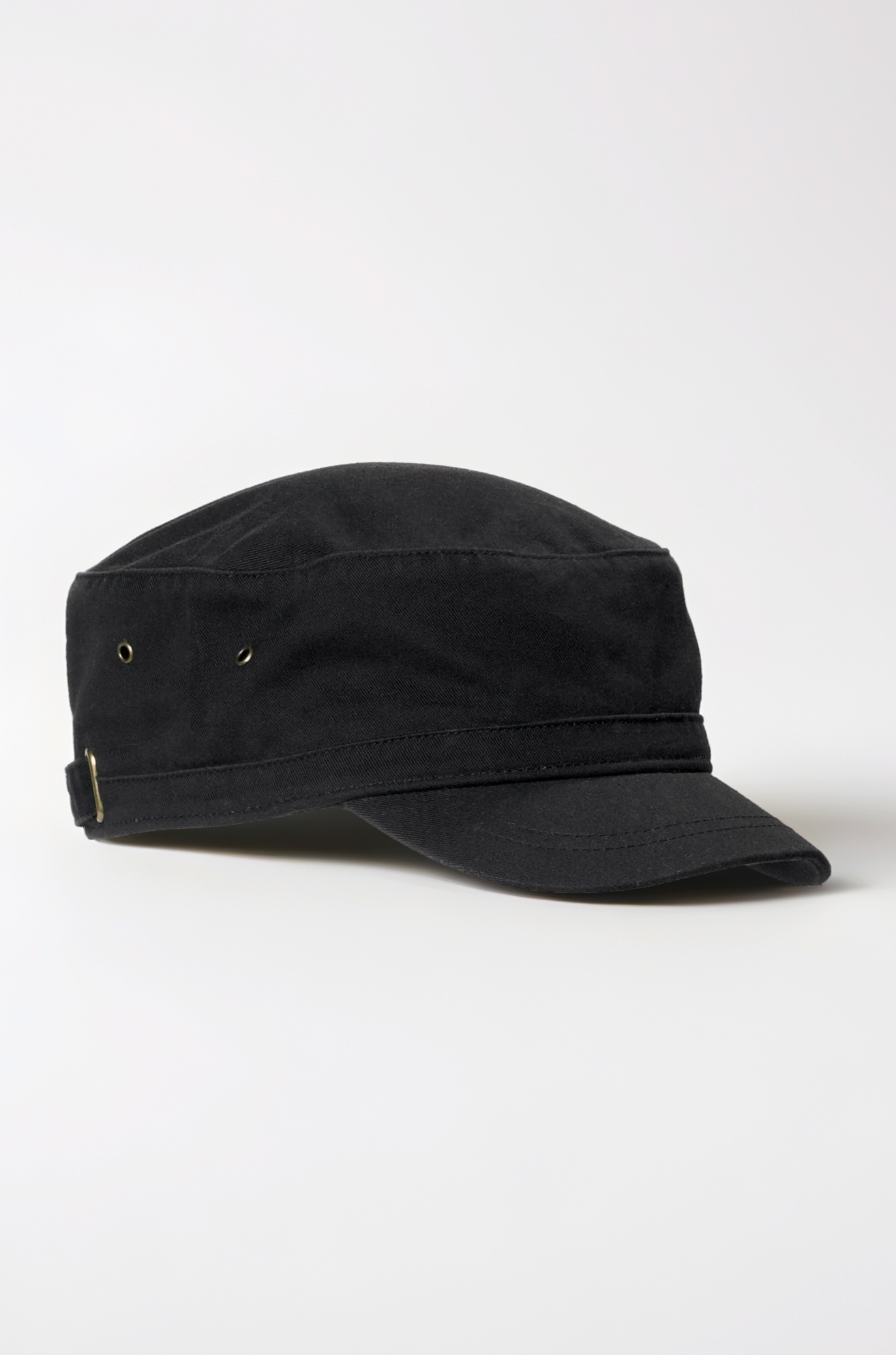 Big Accessories BA501 Short Bill Cadet Cap Black/One Size AD