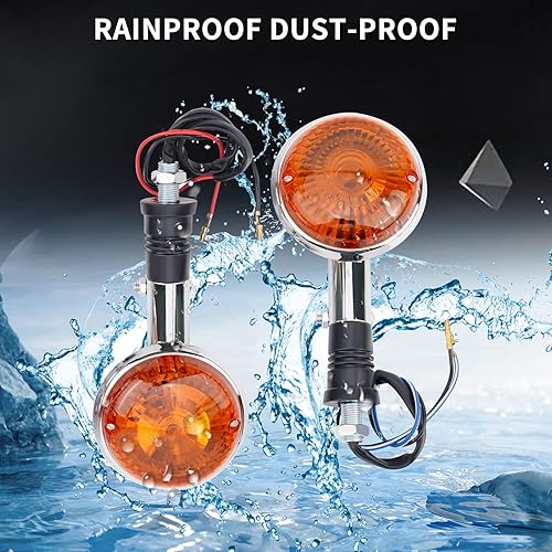 Miniatura 3 de AHL Luz indicadora de giro compatible con Yamaha XV400 XV 400 Virago todos los modelos XV250 XV 250 V-MAX1200