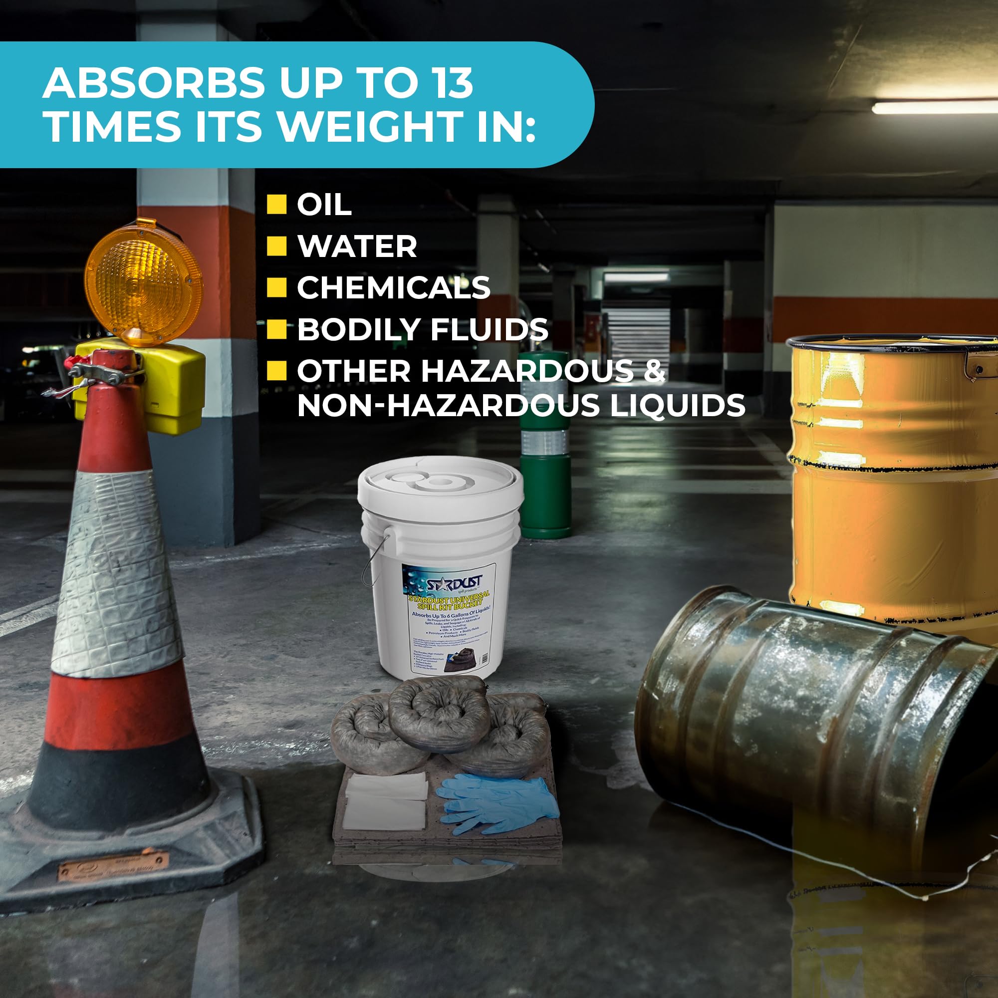 STARDUST Spill Kit: OSHA Approved - Quick Cleanup -9