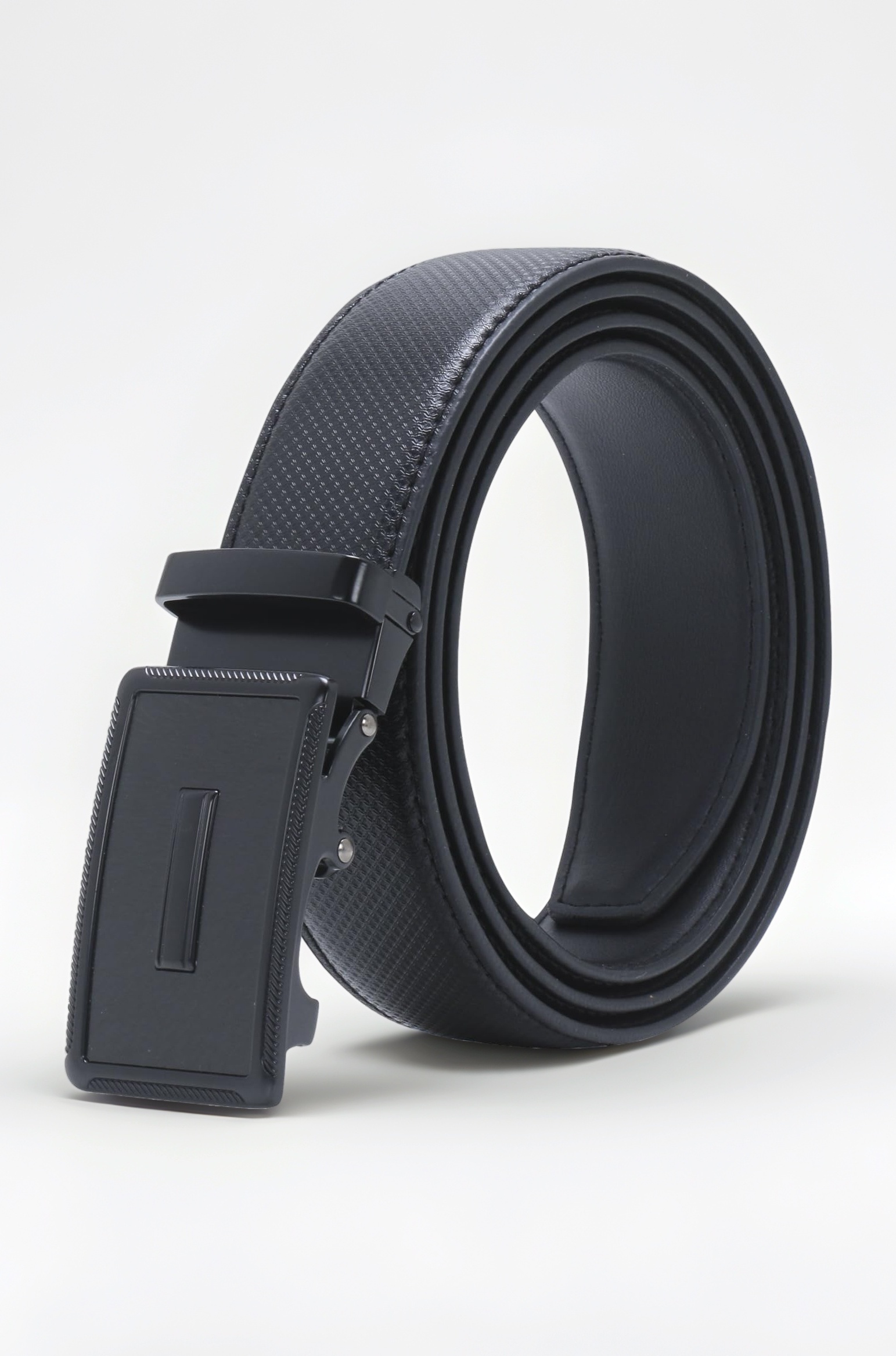 - Men's Auto Lock PU Leather Belt