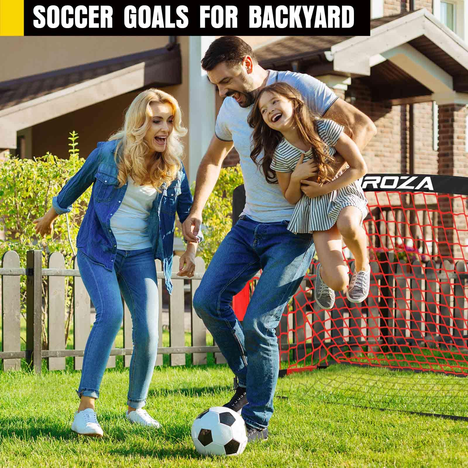 Soccer Goal, Kids Soccer Goals for Backyard Set, Pop Up Soccer Net view 7