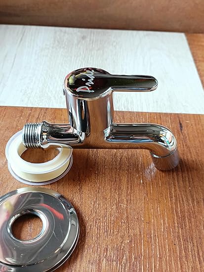 Keshav's Prime Brass Long Body Heavy Tap in Chrome Finish | Stylish and Functional Touch (Pack of 1)