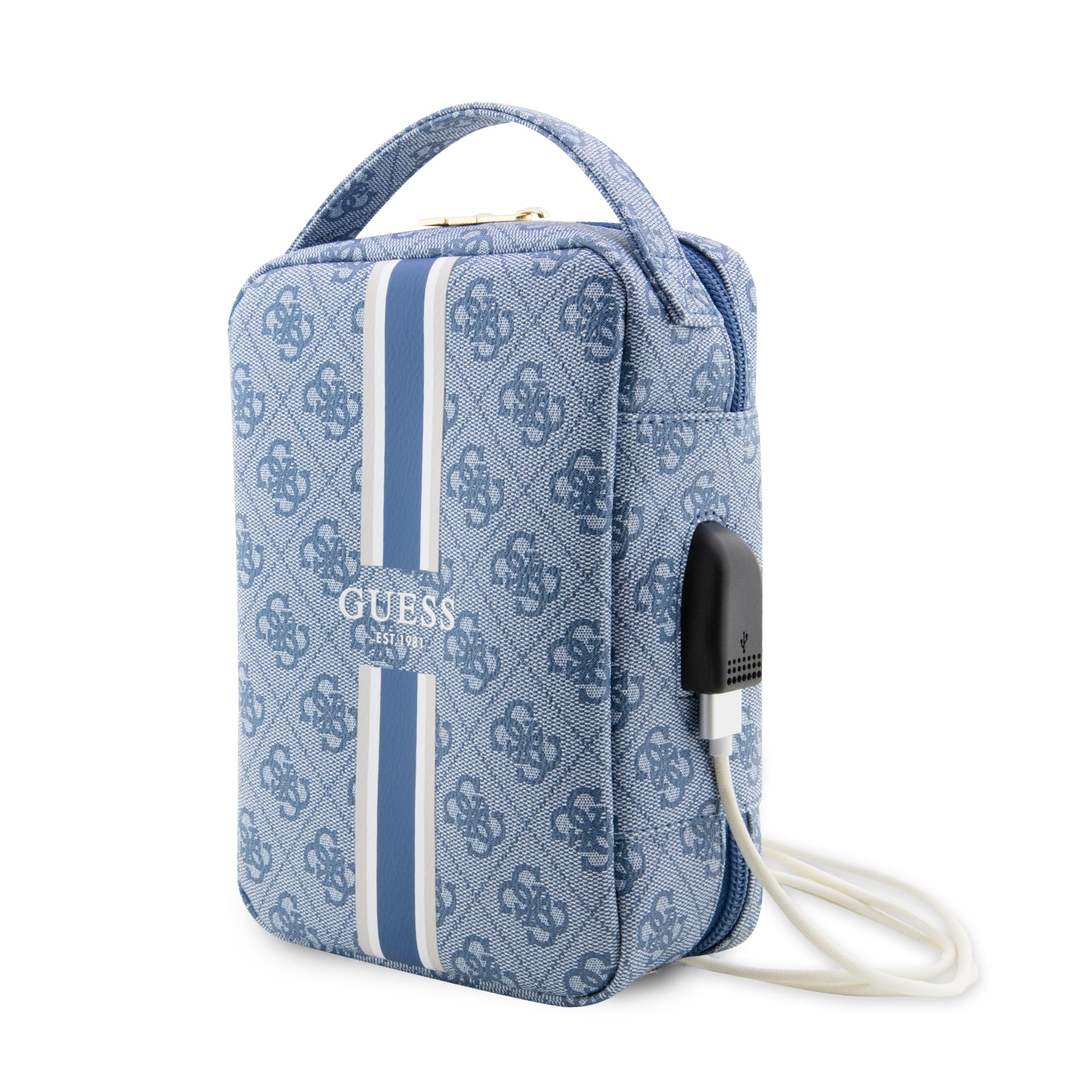 WONDEE - Guess Damen Organizer Tasche mit integriertem USB Ladeanschluss, Genießen Sie Mode als Lebensstil mit Dieser Gadgets Organizer Tasche, Originelles Guess Geschenk für Damen