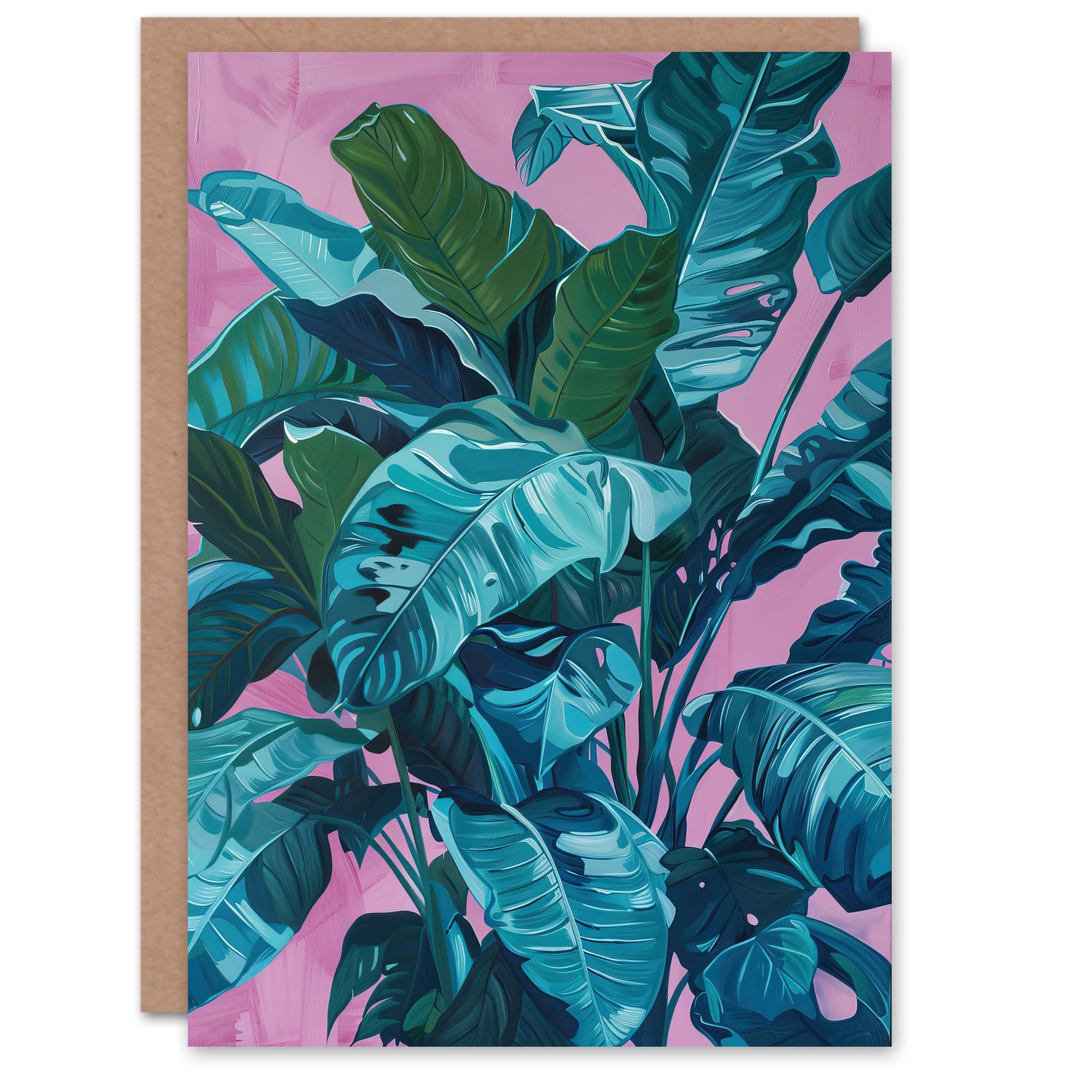 Artery8 - Greeting Card - Tropical Plant Painting - Birthday Art Card