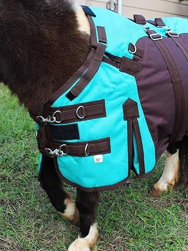 Miniatura 2 de CHALLENGER 48" 1200D Miniatura Weanling Donkey Pony Horse Foal Manta de invierno 51976TL