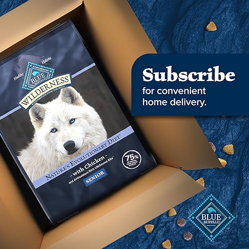 Miniatura 10 de Blue Buffalo Wilderness - Alimento seco natural para perros mayores con alto contenido de proteínas y granos saludables, bolsa de 13 libras