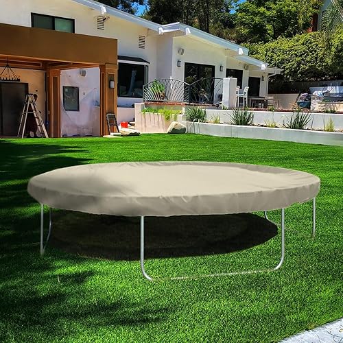 Miniatura 7 de Juego de funda redonda para muebles de patio de 13 pies para exteriores, funda para automóvil, funda de cama elástica, cuerda de alambre con