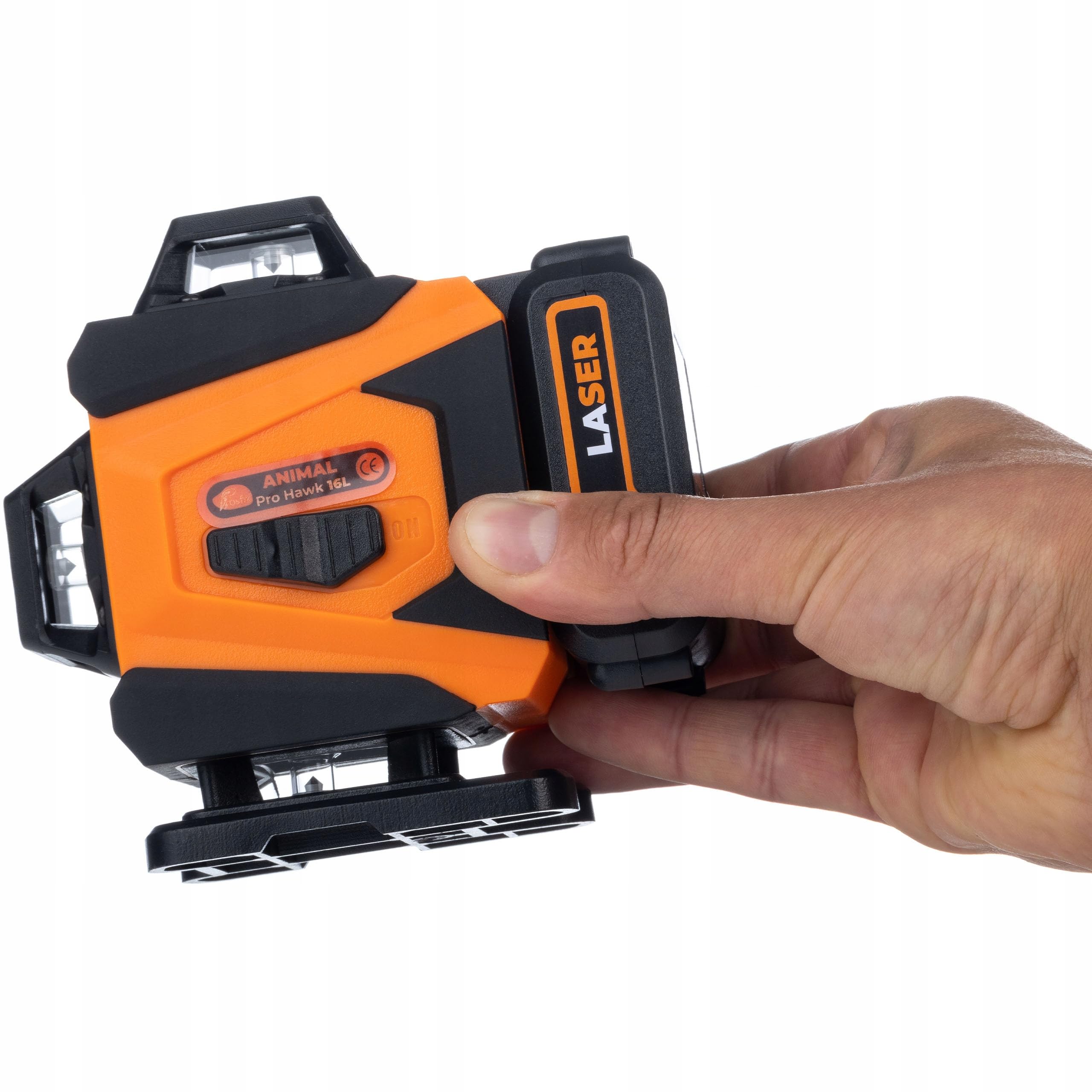 Rosfix Animal Pro Hawk RAPH 16L - Láser cruzado de 16 líneas | IP54, USB-C, 2 x Li-ion, mando a distancia | Construcción e instalaciones | Kit de nivel láser con trípode y maletín