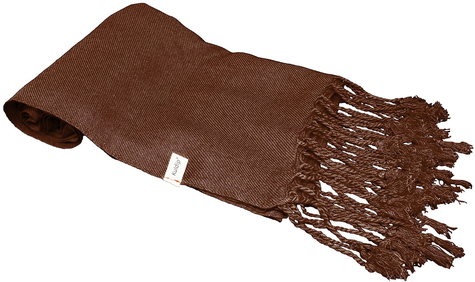 Kuldip Women's 'Seconds' Pashmina Scarf - Great Value Shawl & Wrap with Minor Flaws in Dark Chocolate Brown