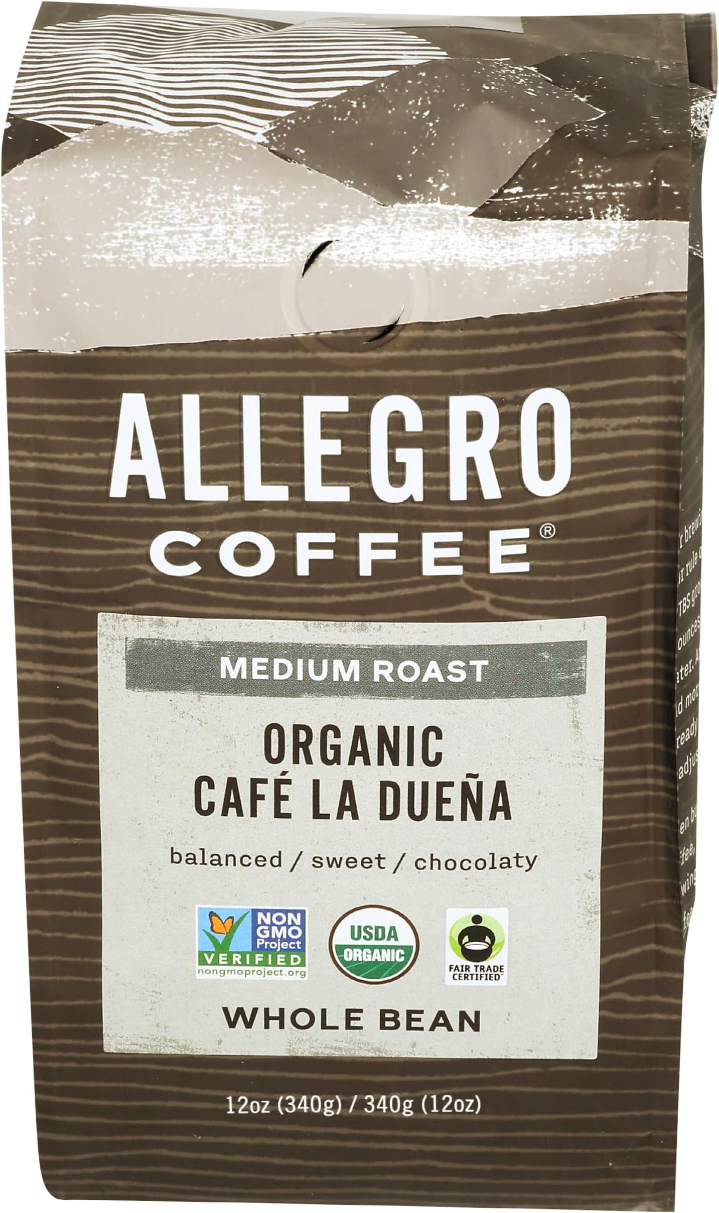 Organic Cafe La Duena Whole Bean Coffee, 12 oz
