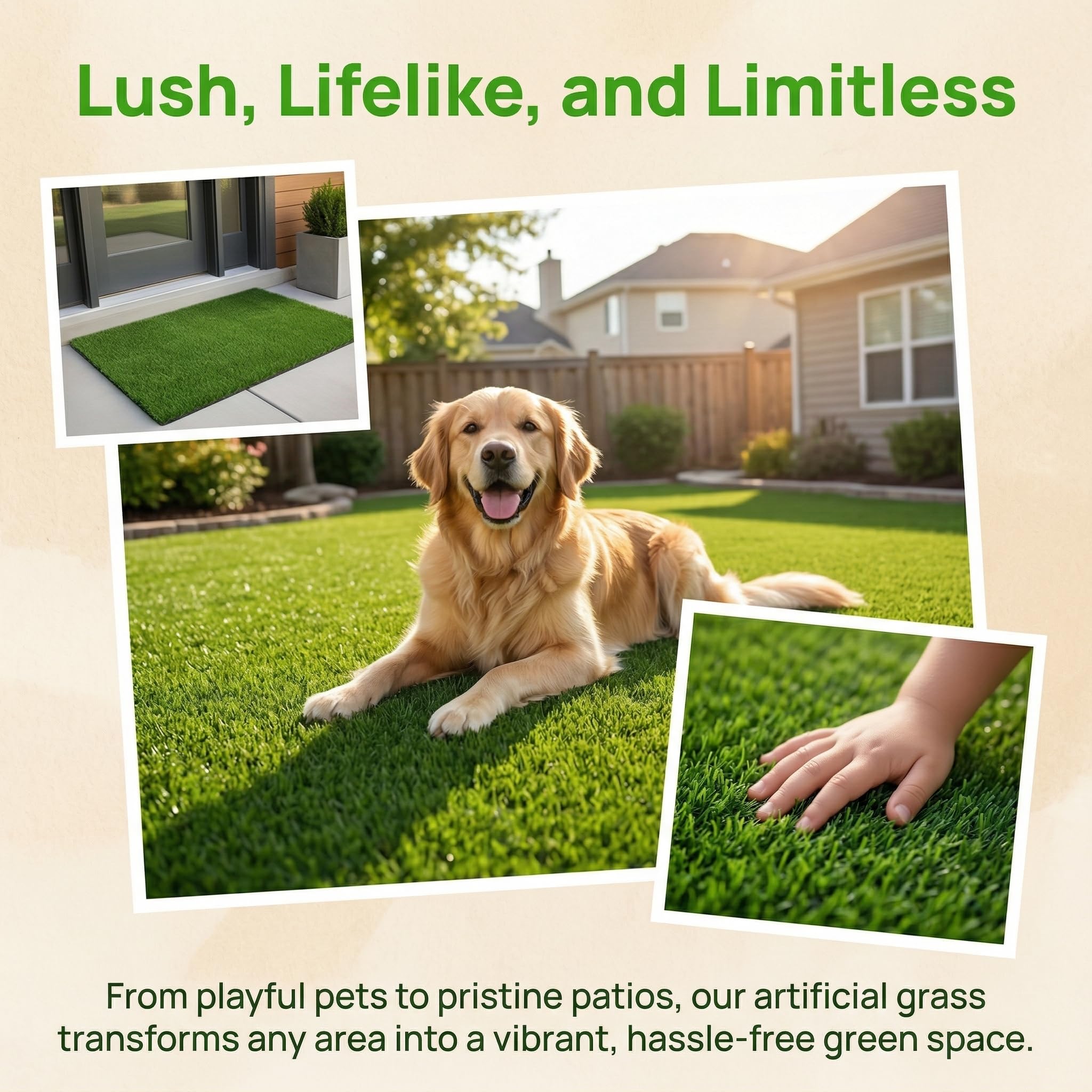 Amazon.com: Fasmov Green Artificial Grass Rug Grass Carpet Rug 3.2