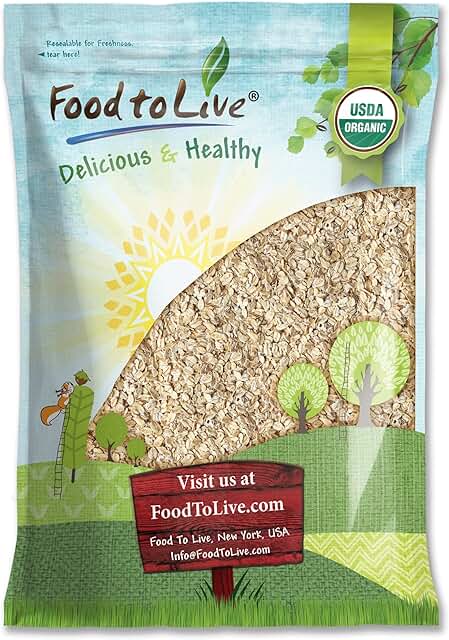 Food to Live Organic Rolled Oats, 10 Pounds – Old-Fashioned, 100% Whole ...
