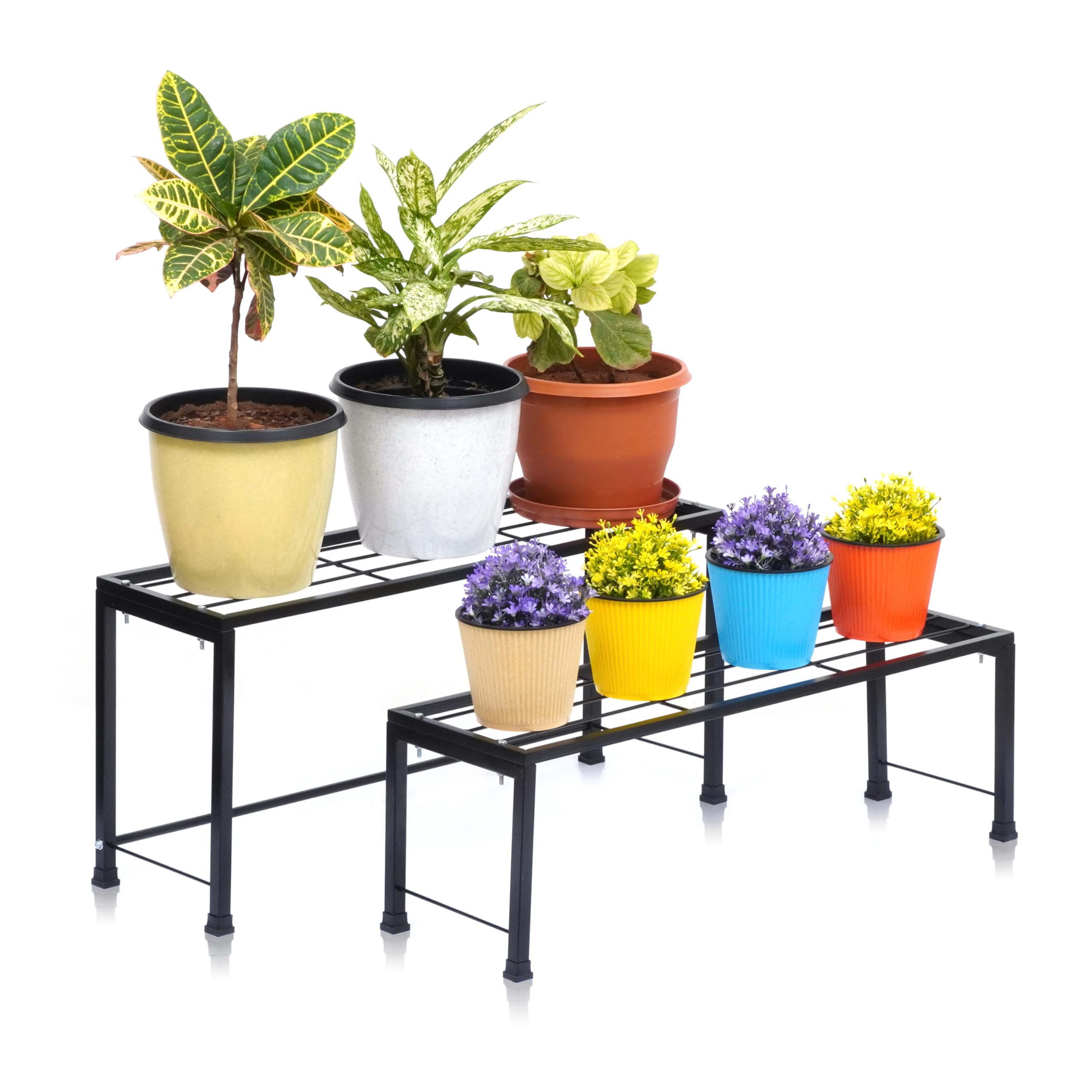 Livzing Tiered Plant Stands - Black Set of 3 -11