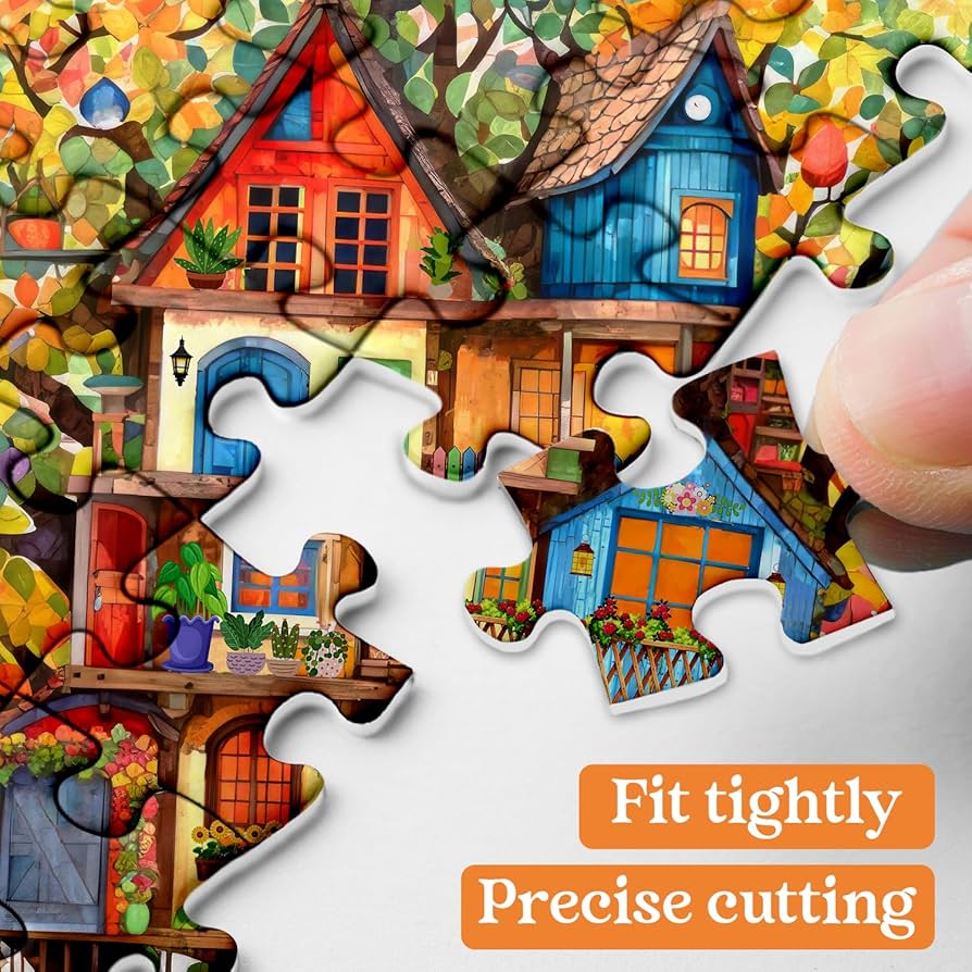 リサとガスパール　ジグソーパズル　ツリーの準備　1000ピース リサとガスパール 1000ピース ジグソーパズル おかしの家 新品未