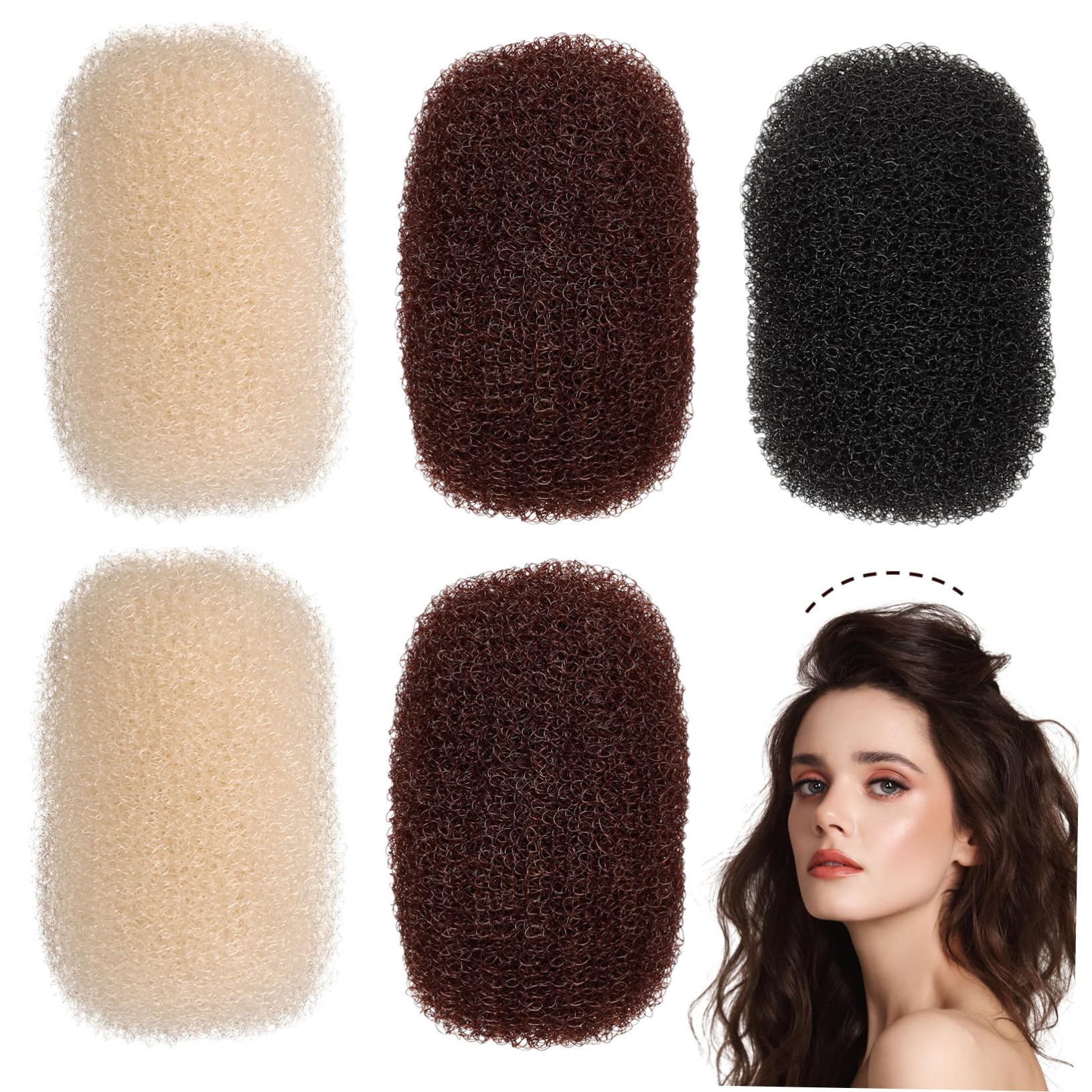 PLAFOPE 20stücke Teiliges Haarklammern Für Volumensteigerung Wiederverwendbare Atmungsaktive Haarpolster-clips Haaraccessoires Für Damen Und Hochsteckfrisuren