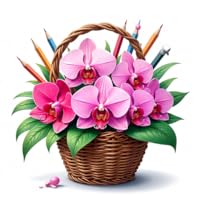 Orchids Coloring Book Fun and Relaxing Pages
