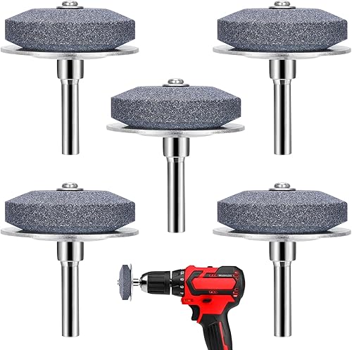 cenoz Afilador de cuchillas para cortacésped con respaldo de acero, paquete de 5 unidades, sacapuntas de hoja desafilada para cortacésped, afilador cenoz Afilador de cuchillas para cortacésped con respaldo de acero, paquete de 5 unidades, sacapuntas de hoja desafilada para cortacésped, afilador