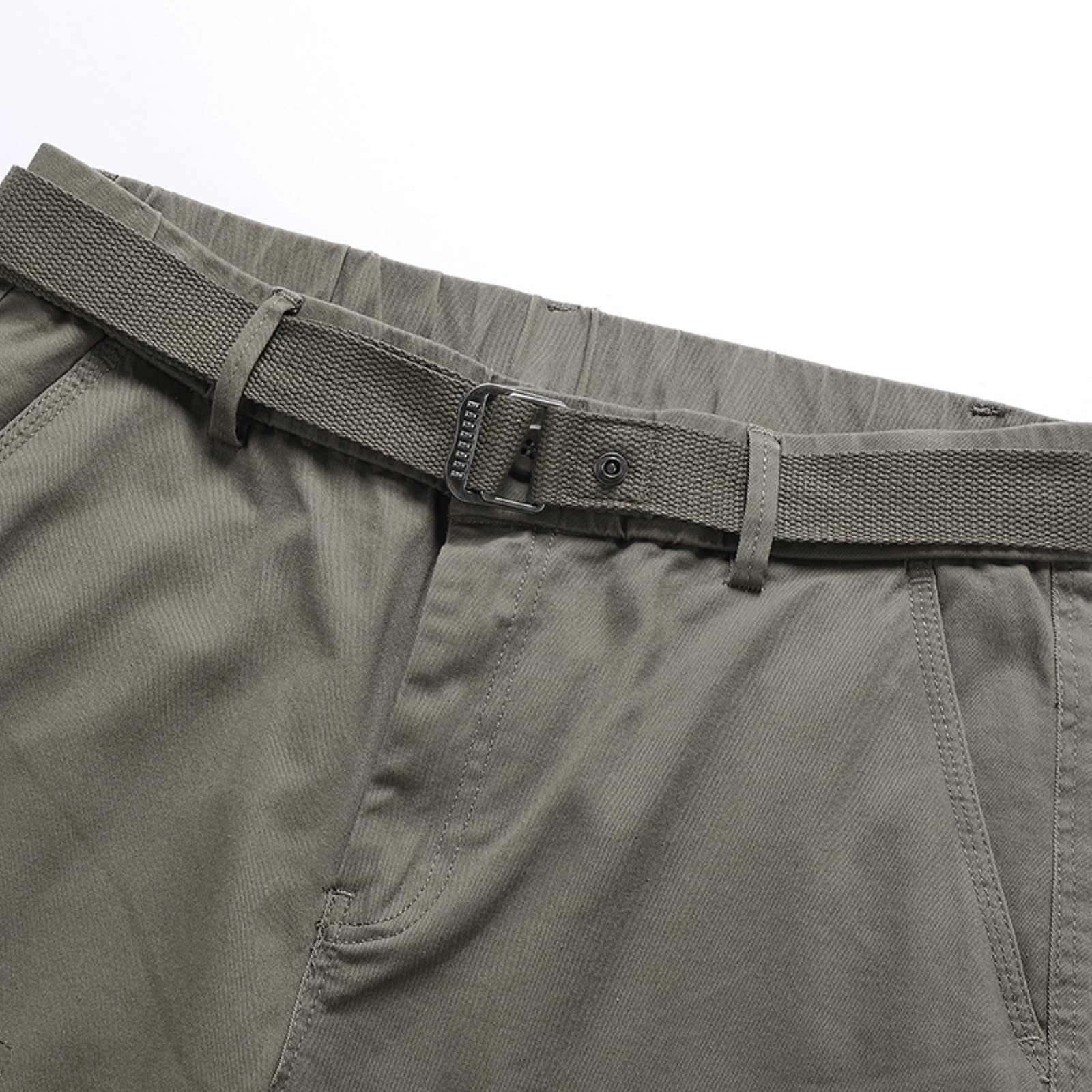 Outdoorhose Herren Winter Cargohose für Herren, einfarbig, Multi-Pocket-Tether-Stretch, einfarbig Freizeithose Herren
