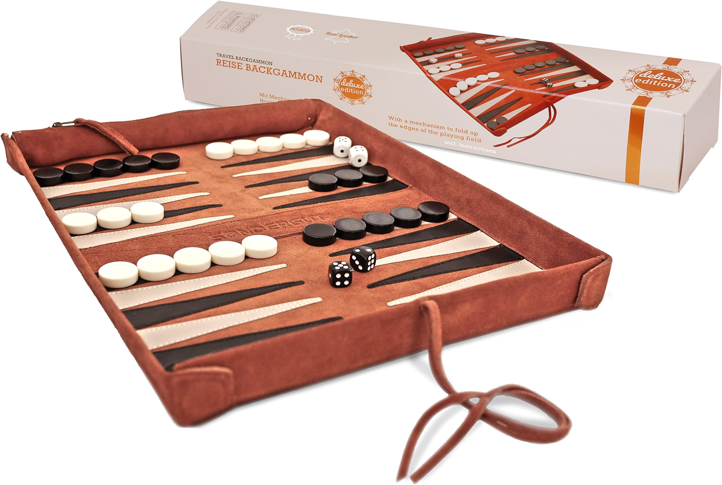 Deluxe Roll-Up Backgammon