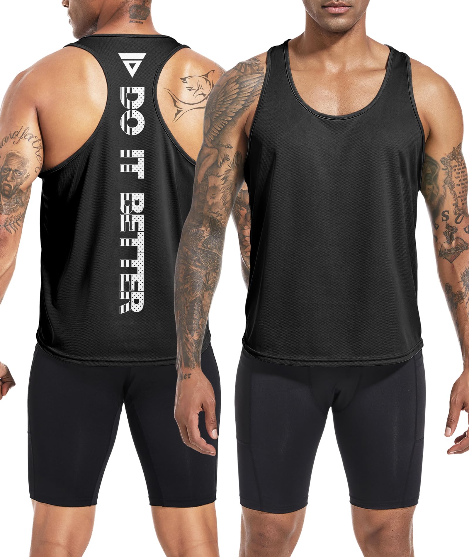Boyzn 3er Pack Tank Top Herren Sommer Ärmelloses T-Shirts Atmungsaktive Muskelshirts Fitnessstudio Workout Sport Unterhemd Gym Bodybuilding Sleeveless T Shirt
