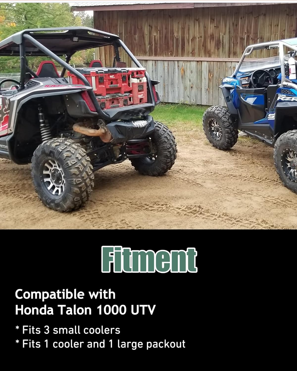 NIXFACE Offroad Packout Mount Packout HD Toolbox Mount Fit for Honda Talon 1000 UTV - Compatible with Milwaukee Packout