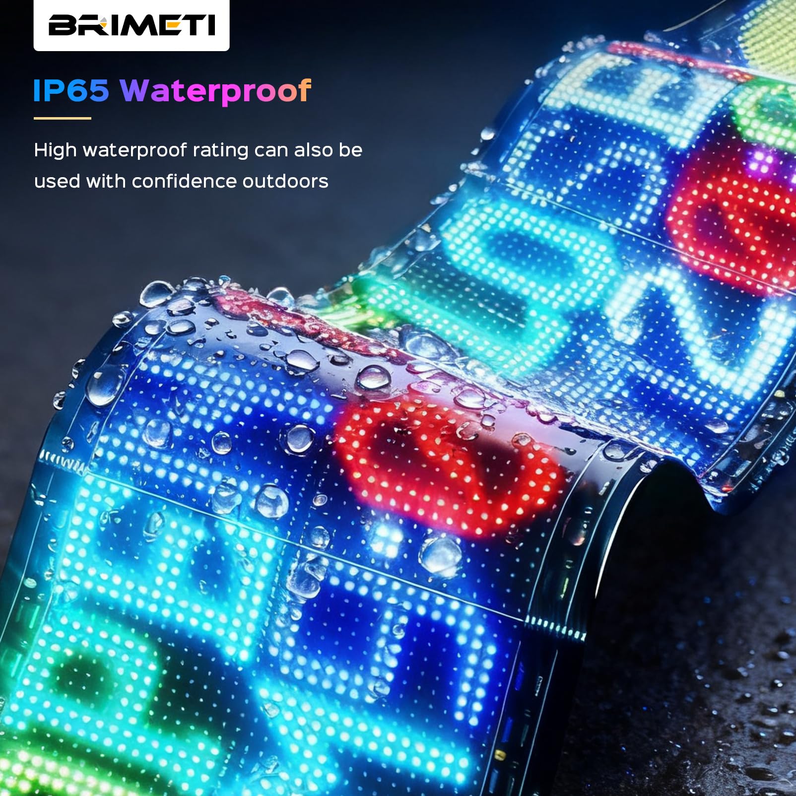 Insegna Luminosa LED Pannello LED Programmabile 37.5x9cm USB 5V Schermo Flessibile Scorrimento Matrice con Bluetooth APP Controllo Display per Auto Bar Negozio Festa Decorazione