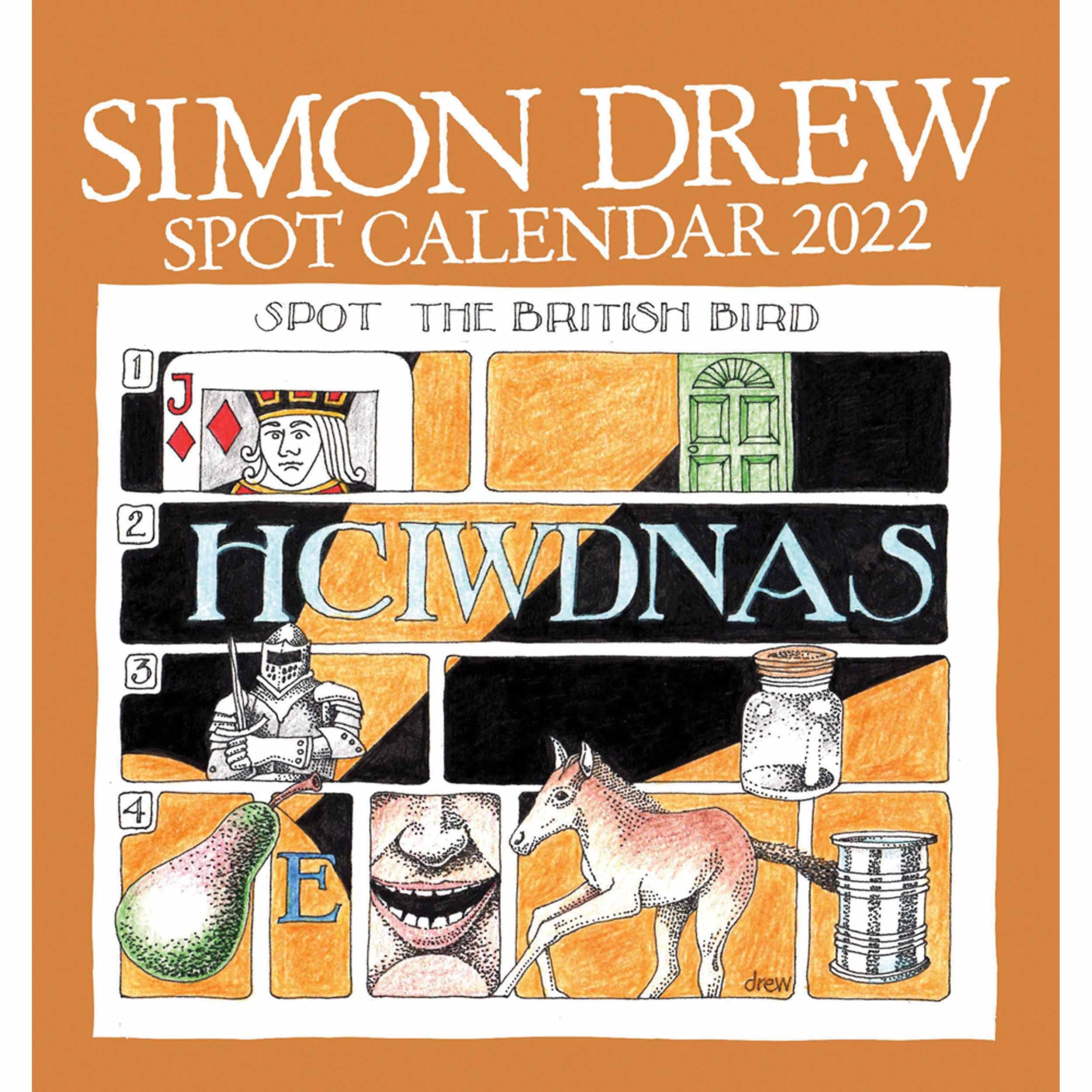 Simon Drew Easel Desk Calendar 2022