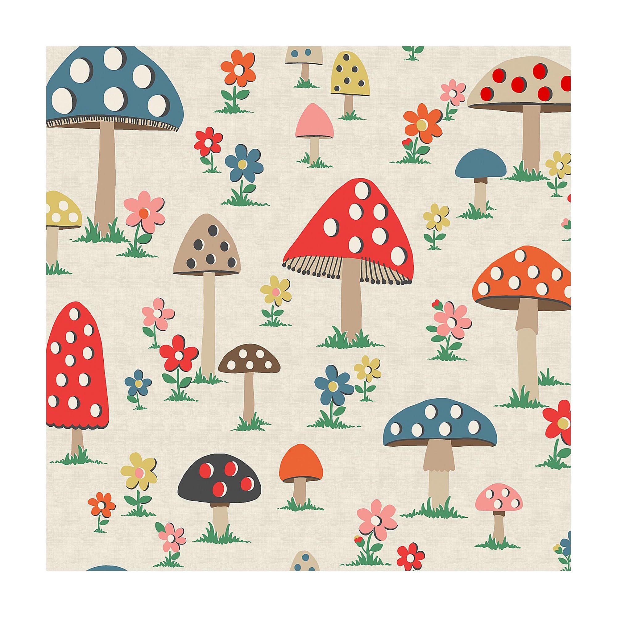 Cath Kidston  Mushrooms Wallpaper 