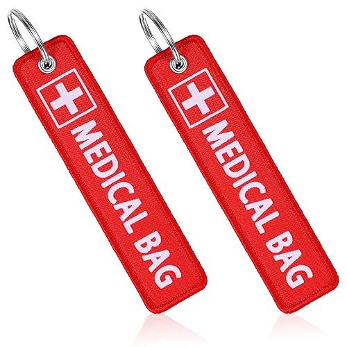 2 Pcs Medical Alert Bag Tags, Medical Equipment Luggage Tag