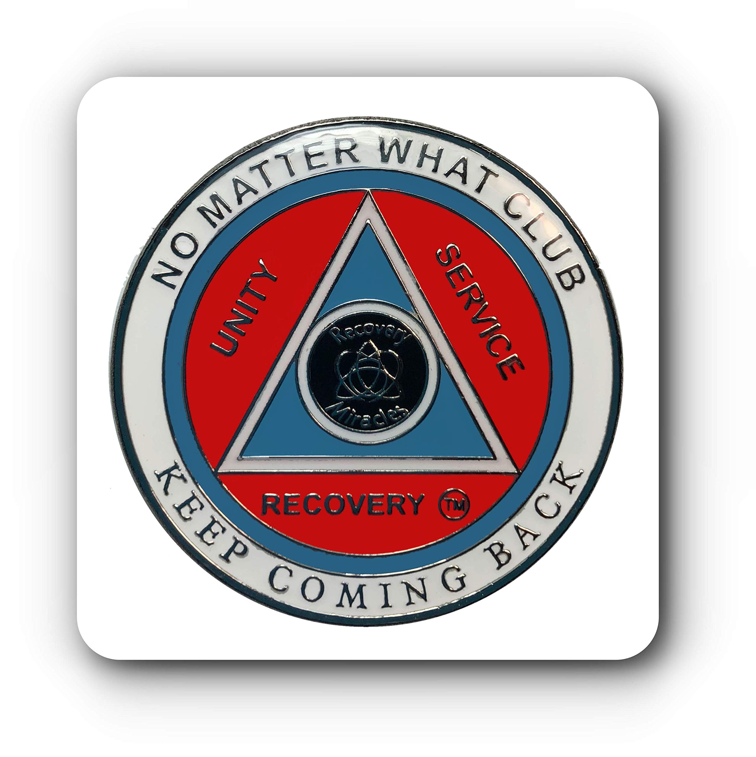 AA Coin "NO MATTER WHAT CLUB" "KEEP COMING BACK" Medallion