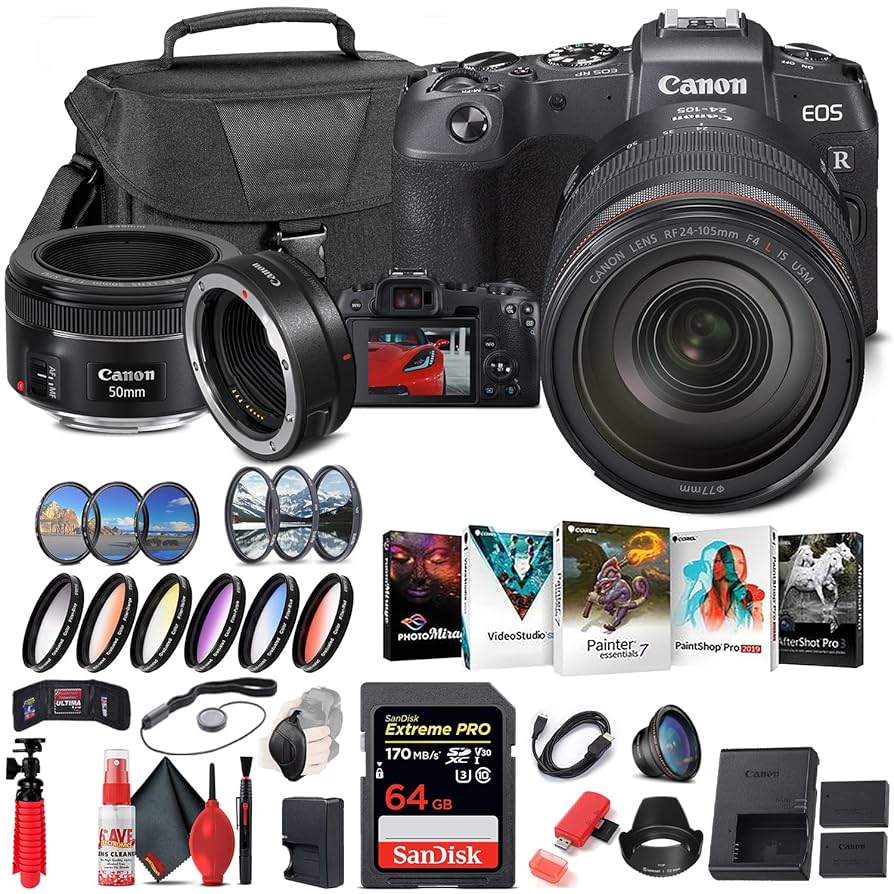 Canon - EOS RP RF50mm f1.8 RF 24-105mm f4 セット Amazon.com : Canon EOS RP Mirrorless Digital Camera with 24