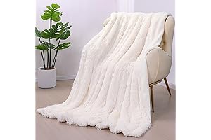 Bedsure Fuzzy Faux Fur Sherpa Fleece Throw Blanket