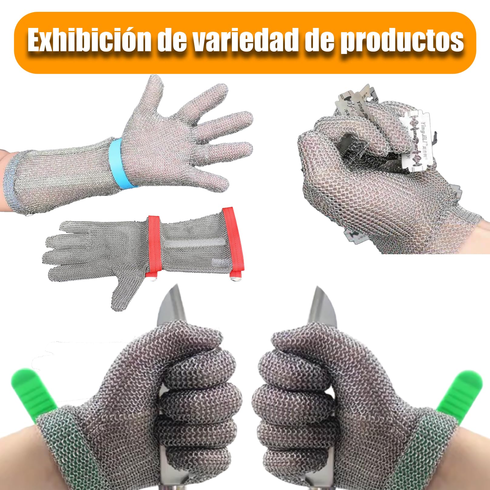 Delantal de malla resistente a los cortes,babero de trabajo de seguridad y delantal resistente a puñaladas,Inoxidable 316,Correas De Hombro Ajustables,Puñaladas Para Carniceros