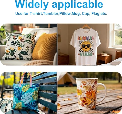 Miniatura 8 de LCL Repuesto de tinta de sublimación de autollenado T49M de 4 x 4.7 fl oz para impresora de sublimación de tinte SureColor F170 F570 (T49M1 T49M2