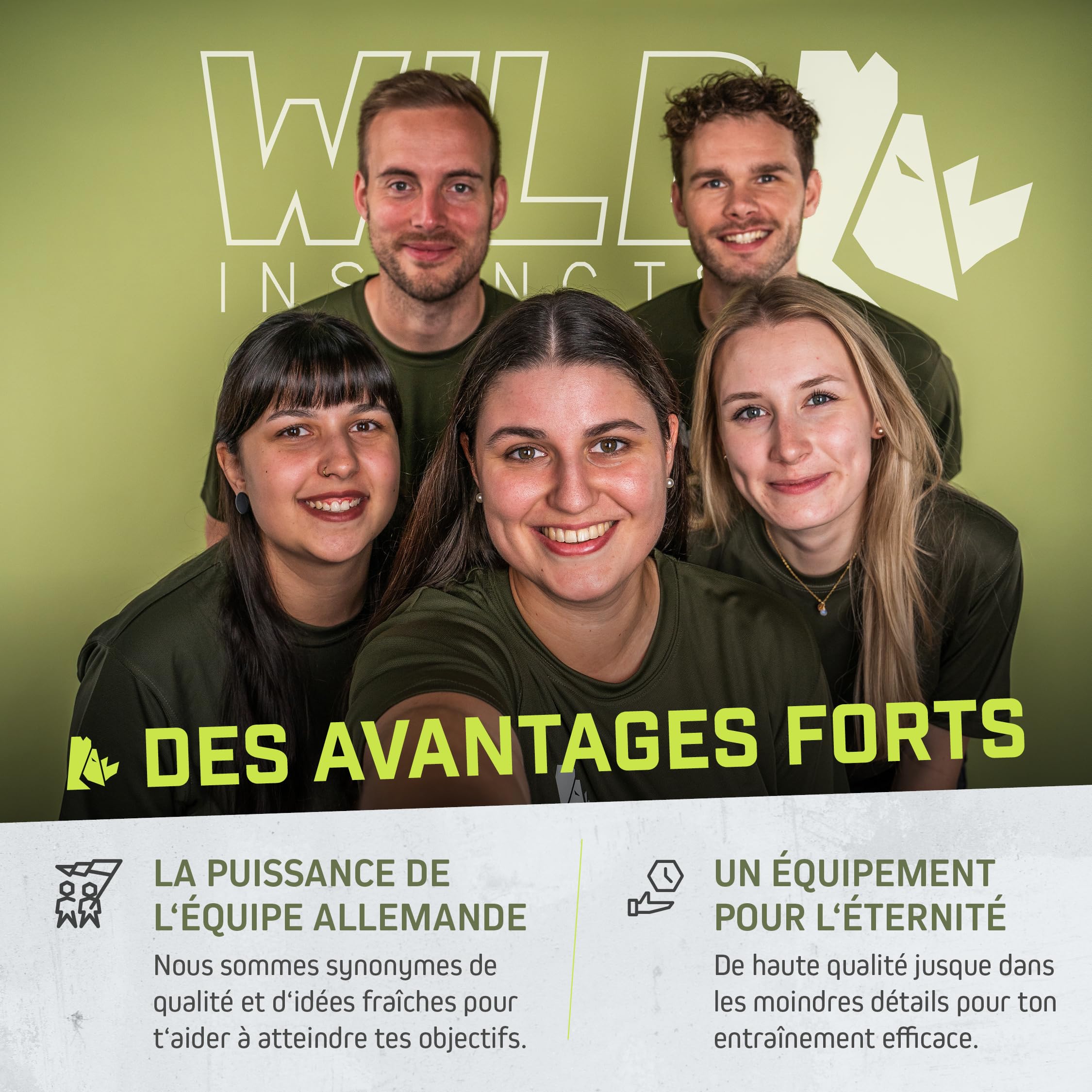 Wild Instincts® Bandes Résistantes pour Tractions/Bandes Élastiques Musculation/Bande Élastique Fitness/Bande Élastique Tractions pour Crossfit & Stretching +Sac