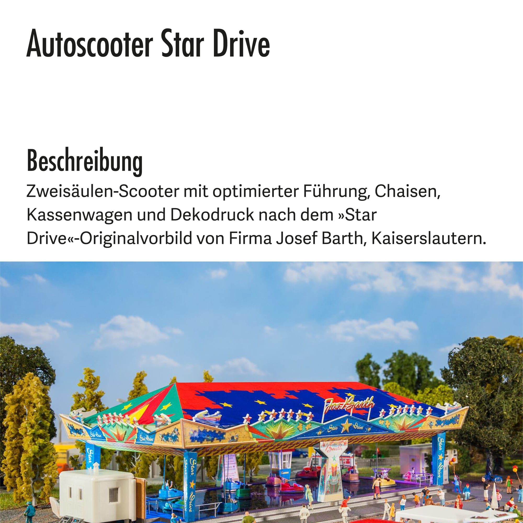 Faller 140422 H0 Autoscooter Star Drive, Taucher