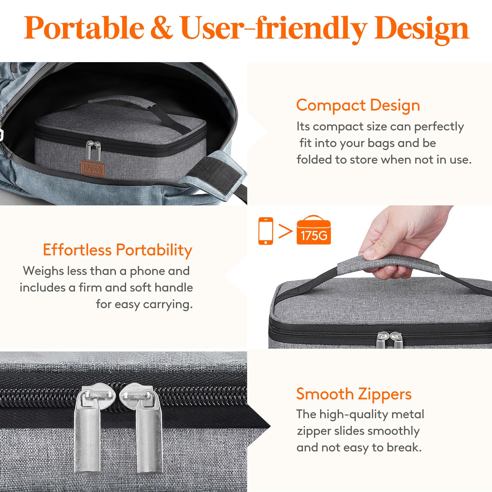 Lifewit Insulated Lunch Bag for Men Women Thermal Lunch Box Adults, Small Cool Bag Lunch Pail - Image 4