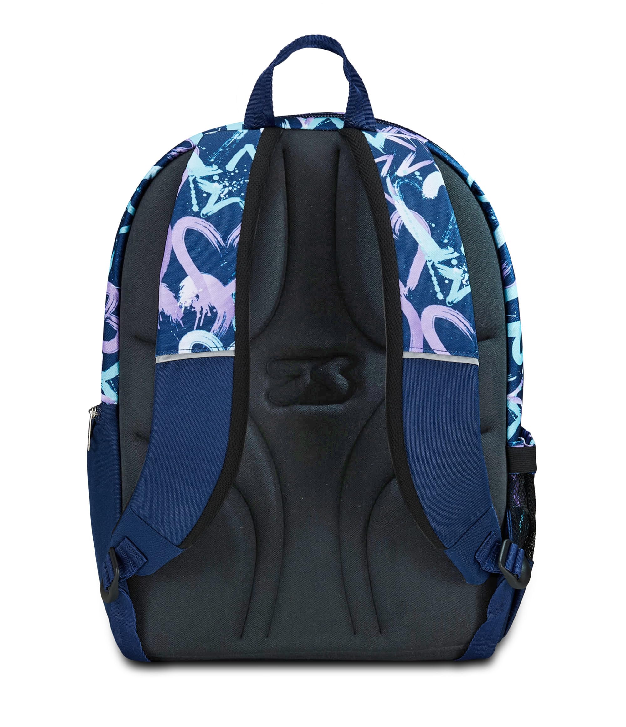 Seven Zaino Scuola Adavanced Detach, Viola Blu, Crystal Purple, Doppio Scomparto Con Tasca Staccabile Uso Zainetto, Tasca Porta PC, Tasca Porta Borraccia, Zaino Medie e Superiori, Bambina Ragazza