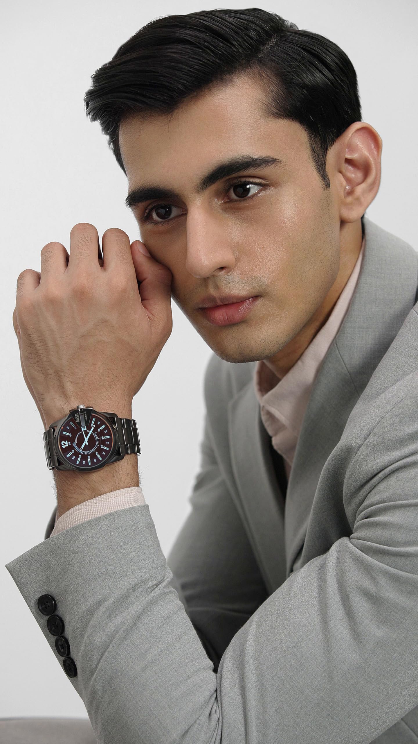 Diesel Stainless Steel Master Chief Analog Black Dial Men Watch