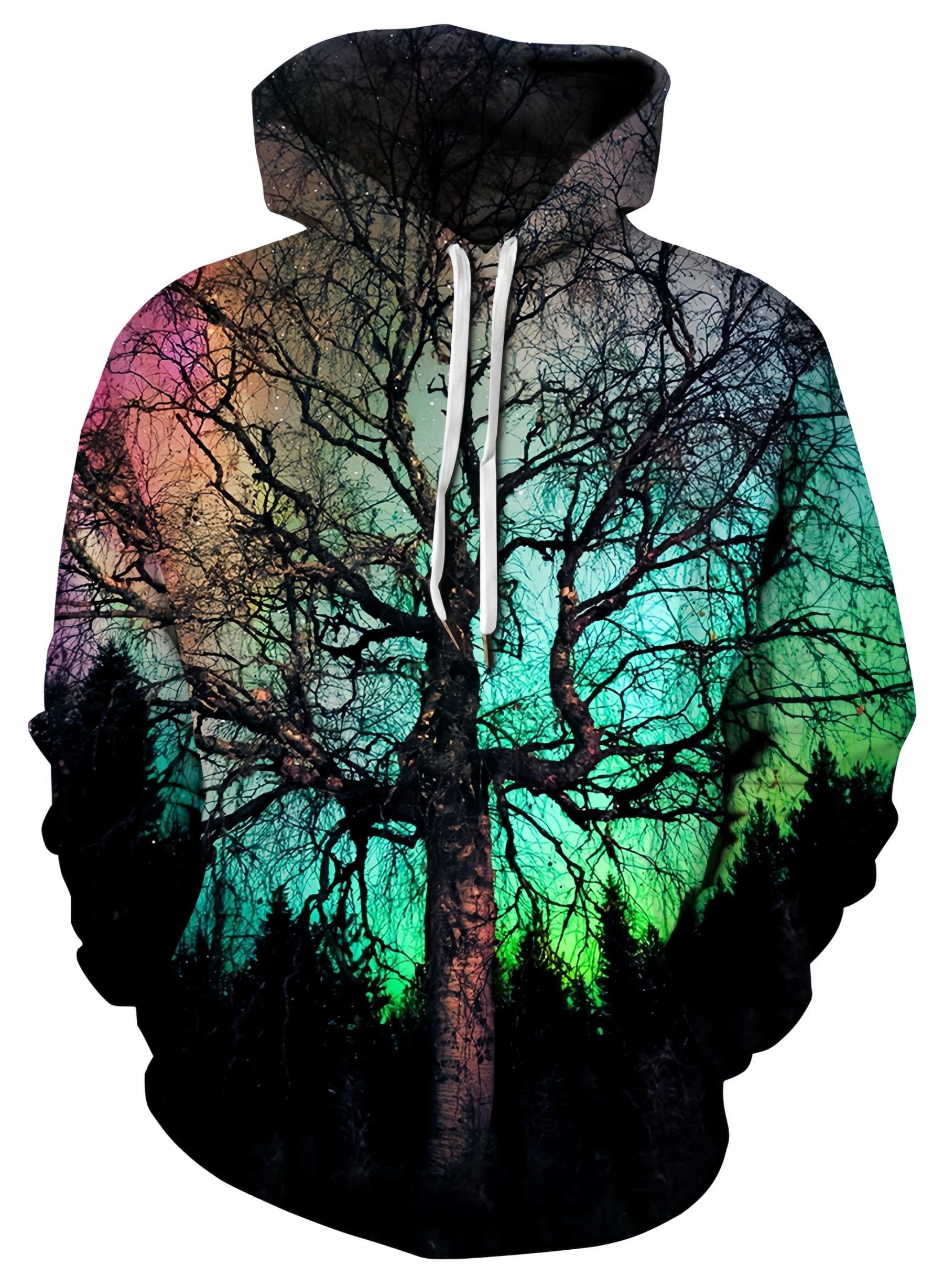 Men Women Unisex Hoodies Novelty 3D Print Graphic Hooded Pullover Sweatshirt with Pocket