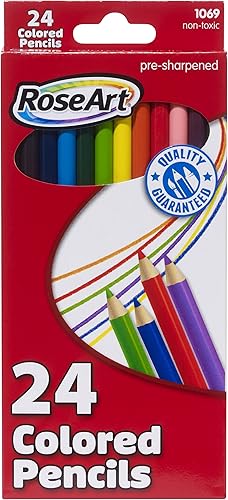 RoseArt - Lápices de colores 24 unidades colores surtidos el embalaje puede variar 1069AA-48