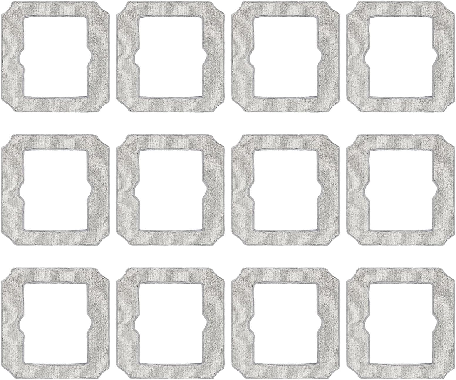 Dxyue 12 Pack Mop Pad Replacement for ECOVACS Winbot Mini Robot Vacuum Cleaner Part No. W-CC02-0012