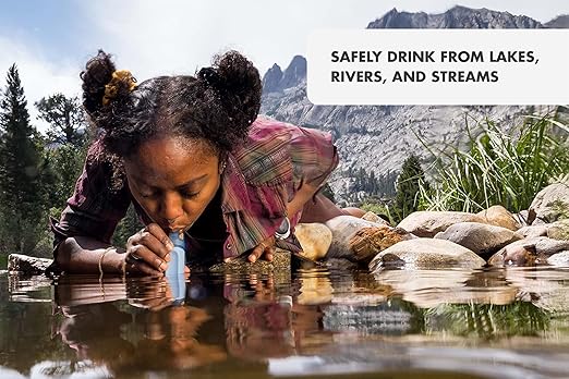 LifeStraw Peak Series - Personal Water Filter Straw for Backup Filtration