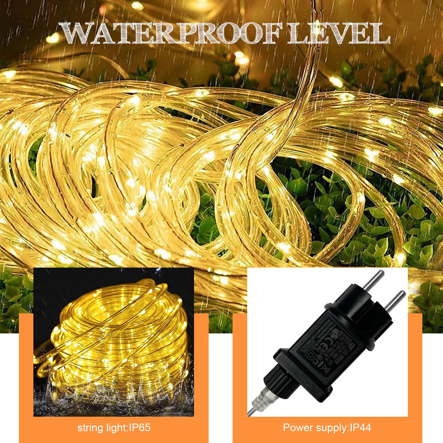 10 Mètres Led Tube Lumière Lumineux, Led Tubes Lumineux Extérieur Et